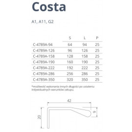 UCHWYT NOMET  C-4789A A1   ALUM  L-222 ***