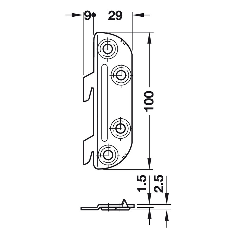 OKUCIE DO ŁÓŻKA 130MM         271.03.930