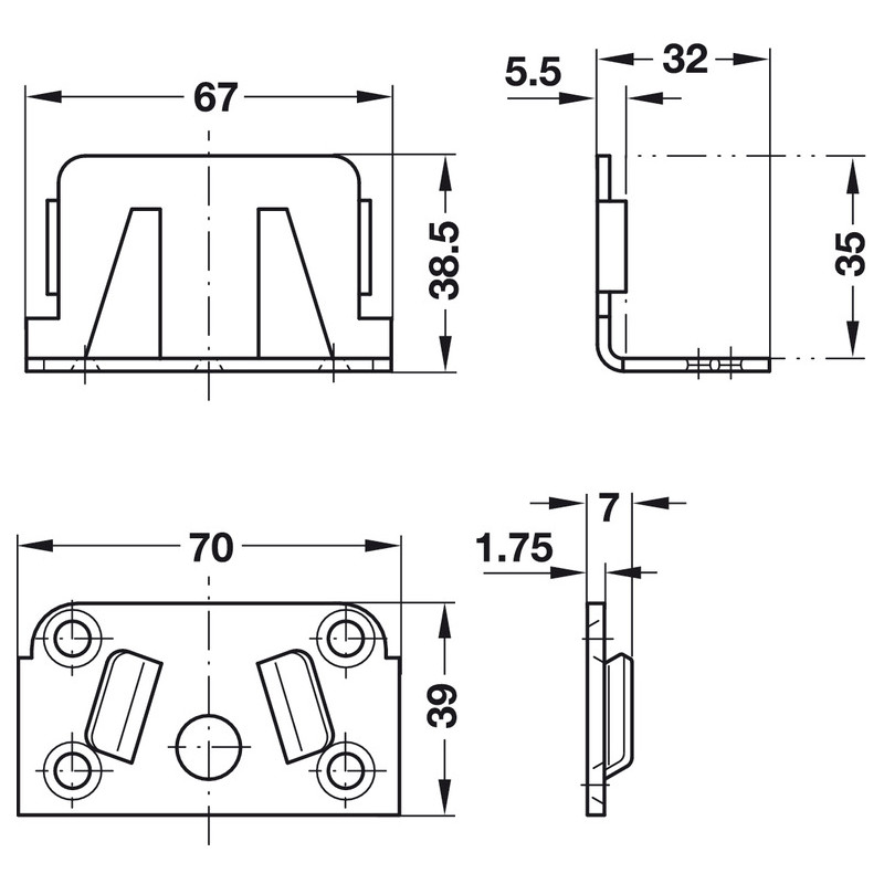 OKUCIE DO ŁÓŻKA ŚRODKOWE      273.03.515