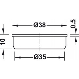 ZAŚLEPKA FI-35  BIAŁA   340.41.702   H