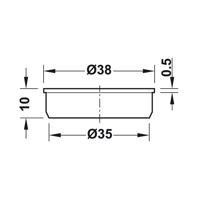 ZAŚLEPKA FI-35  BIAŁA   340.41.702   H
