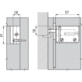 ZAWIESZKA BLUM  BRĄZ  LEWA   48N5010.02S
