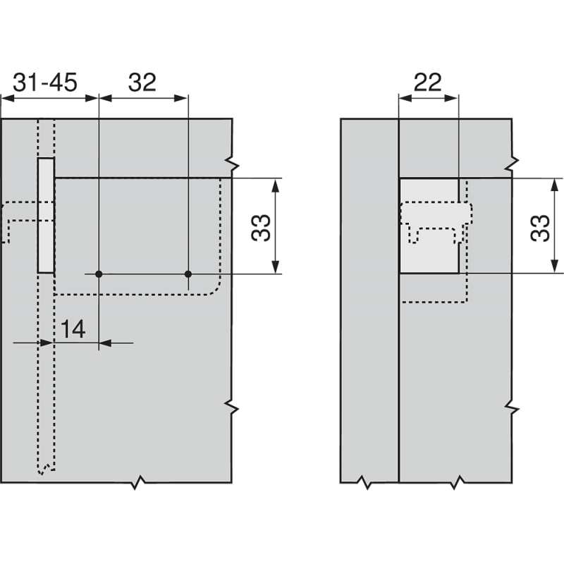 ZAWIESZKA BLUM  BRĄZ  LEWA   48N5010.02S
