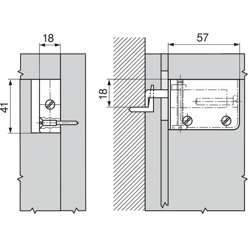 ZAWIESZKA BLUM  BIAŁA PRAWA  48N0510.02S