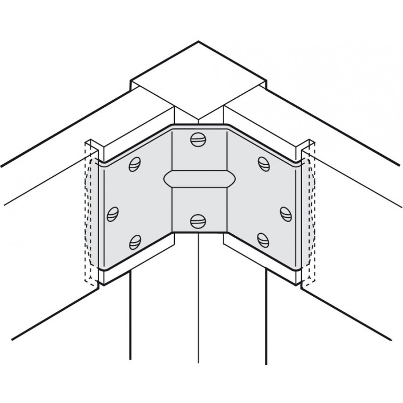 OKUCIA STOŁU H KĄTOWNIK 70mm  641.00.910