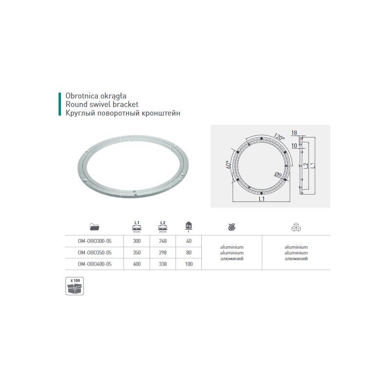 OBROTNICA PÓŁKI  L-350 ***