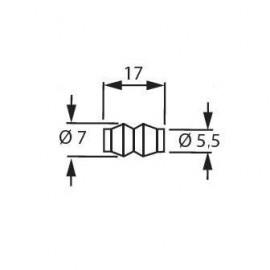 ZŁĄCZE FITTING BONE  TRZPIEŃ  11.06.016 GRYC