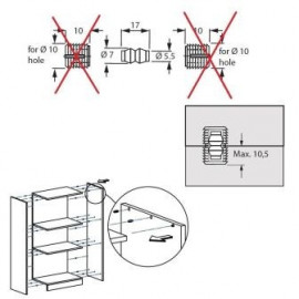 ZŁĄCZE FITTING BONE  TRZPIEŃ  11.06.016 GRYC