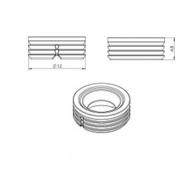 ZŁĄCZE FITTING SNAP ŻEŃSKIE 11.06.017   GRYC
