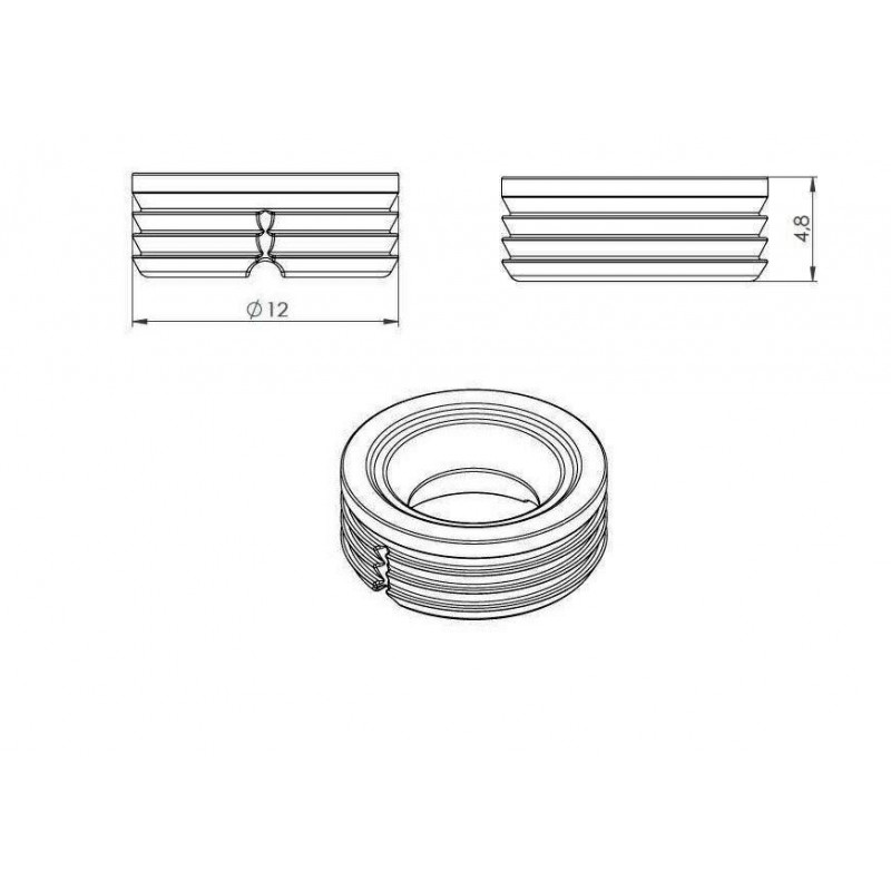 ZŁĄCZE FITTING SNAP ŻEŃSKIE 11.06.017   GRYC