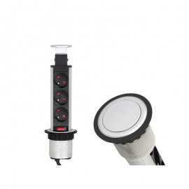 GNIAZDO CINEMABOX 3 ALUM.     fi-60