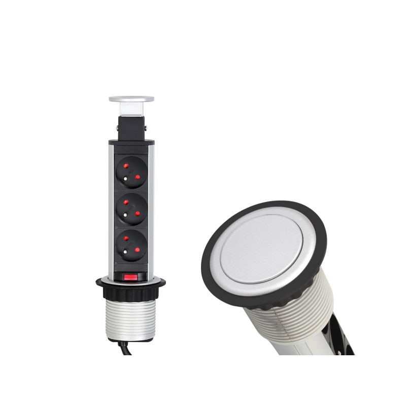 GNIAZDO CINEMABOX 3 ALUM.     fi-60