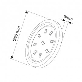 LED OPRAWA ORBIT XL               3W B.CIEP. HL
