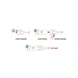 ZŁĄCZKA DO TAŚM LED ZLP8MM   PASEK-PRZEWÓD
