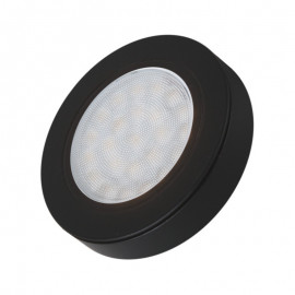 LED OPRAWA OVAL+DYST.2W CZARNY B.ZIM. HL