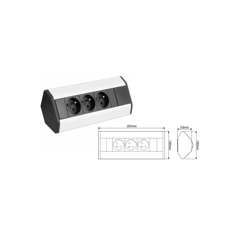 GNIAZDO CORNER BOX 3 ALUM+PRZEWÓD     HL GNIAZDO CORNER BOX 3 ALUM+PRZEWÓD     HL