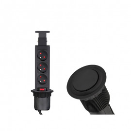 GNIAZDO CINEMABOX 3 CZARNE   fi-60