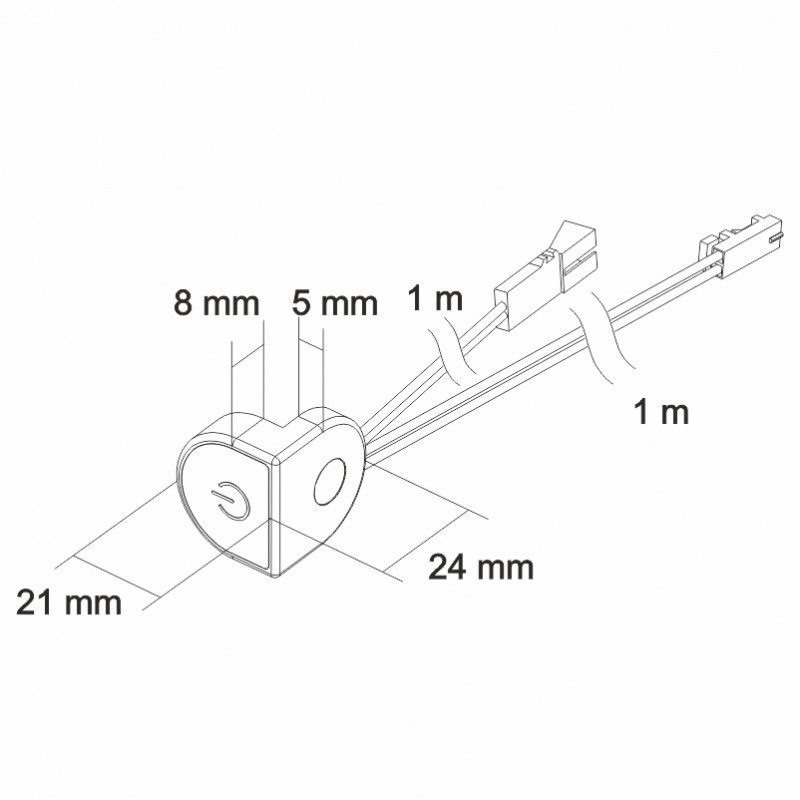 WYŁĄCZNIK DOTYKOWY KĄTOWY LT36   DL