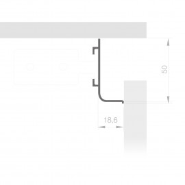 UCHWYT KRAWĘDZ PROFIL PODFRONT L-L nowe    1425100    2,75m