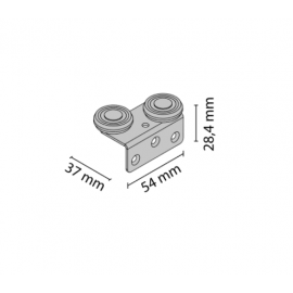 PROWADNIK L SOLID ŁOŻYSKOWY STALOWY 8812