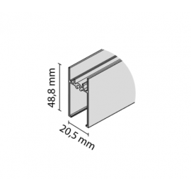 RAMIAK POZIOMY Rama INOX          8839  3m