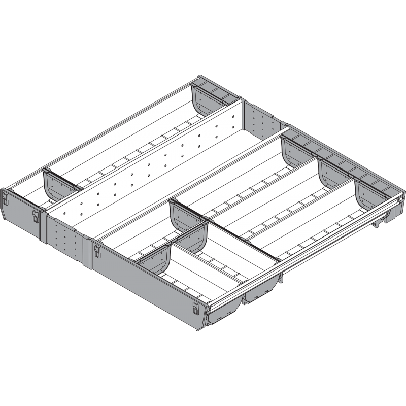 BLUM ORGA-LINE wkład na sztućce ZSI.60VEI6, szerokość korp. 600mm, dł.500mm