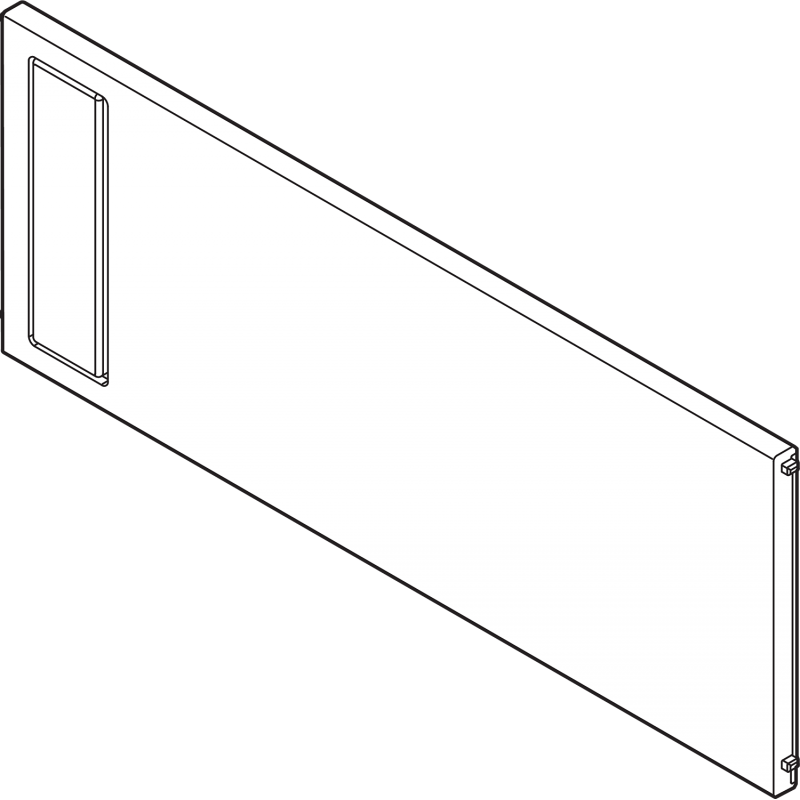 AMBIA LISTWA POPRZECZNA WYSOKI FRONT  110/218   czarny      ZC7Q0U0FS***