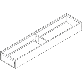 BLUM AMBIA-LINE rama do szuflad legrabox M/K ZC7S500RS1 antracyt, szerokość 100mm, dł. 500mm