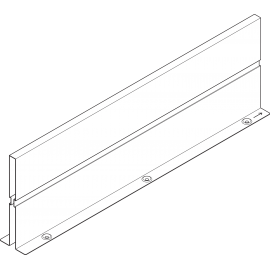 ORGA-LINE ścianka działowa do szuflady tandembox z wysokim frontem, dł. 550 Z46L520S szara