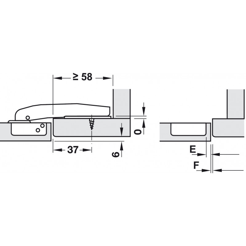ZAWIAS HAFELE  RÓWNOLEGŁY           311.83.514/ 311.83.901