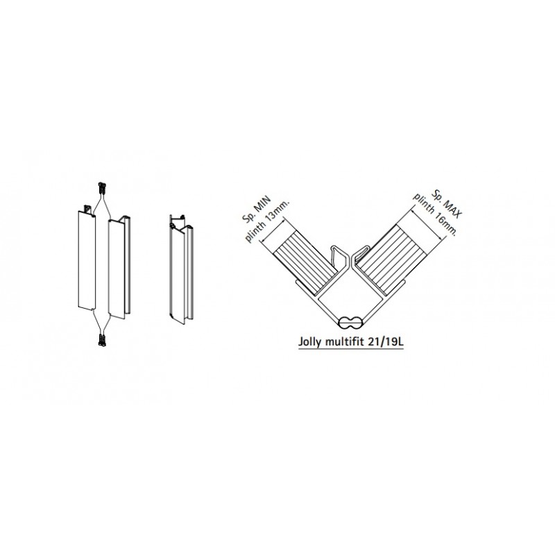 NAROŻNIK COKOŁU V MULTICORNER 150  BIAŁY MAT