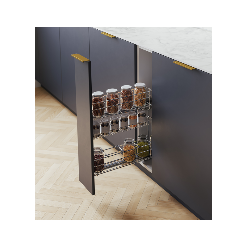 Cargo mini boczne 25 linia VARIANT MULTI efekt chrom