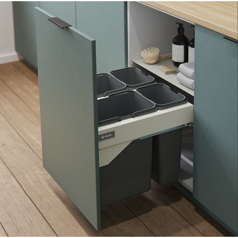 POJEMNIK NA ŚMIECI R  SEGREGO 600 H320 NL480 grafit