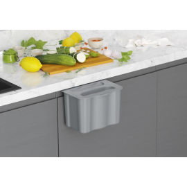 POJEMNIK NA ODPADY Z ZAWIESZKĄ 5L SZARY S-2575-G