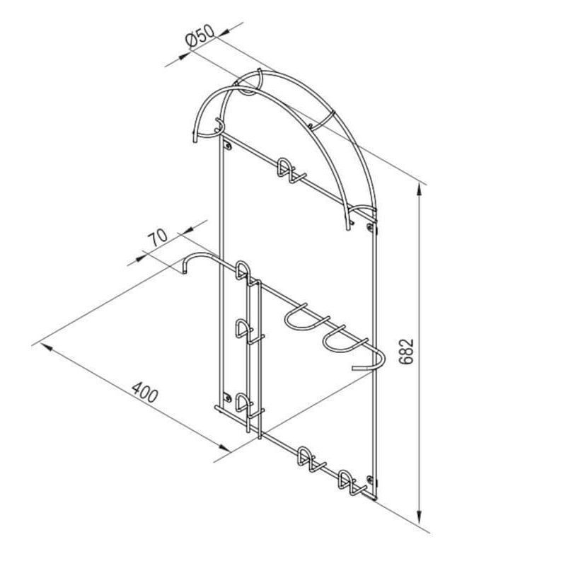 WIESZAK NA RURĘ DO ODKURZACZA DUŻY EFEKT CHROM