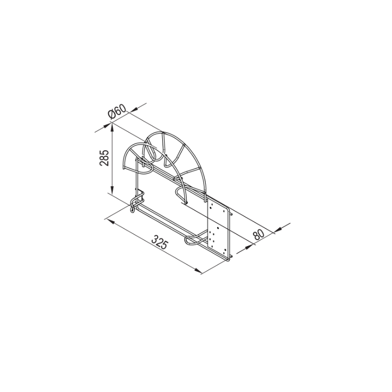 WIESZAK NA RURĘ DO ODKURZACZA MAŁY EFEKT CHROM