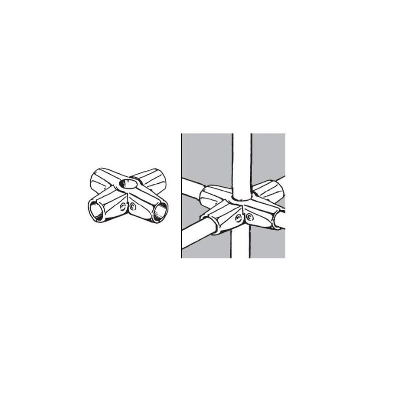 RURA    fi-25   ZŁĄCZE 4-RAMIENNE  TR-563-0