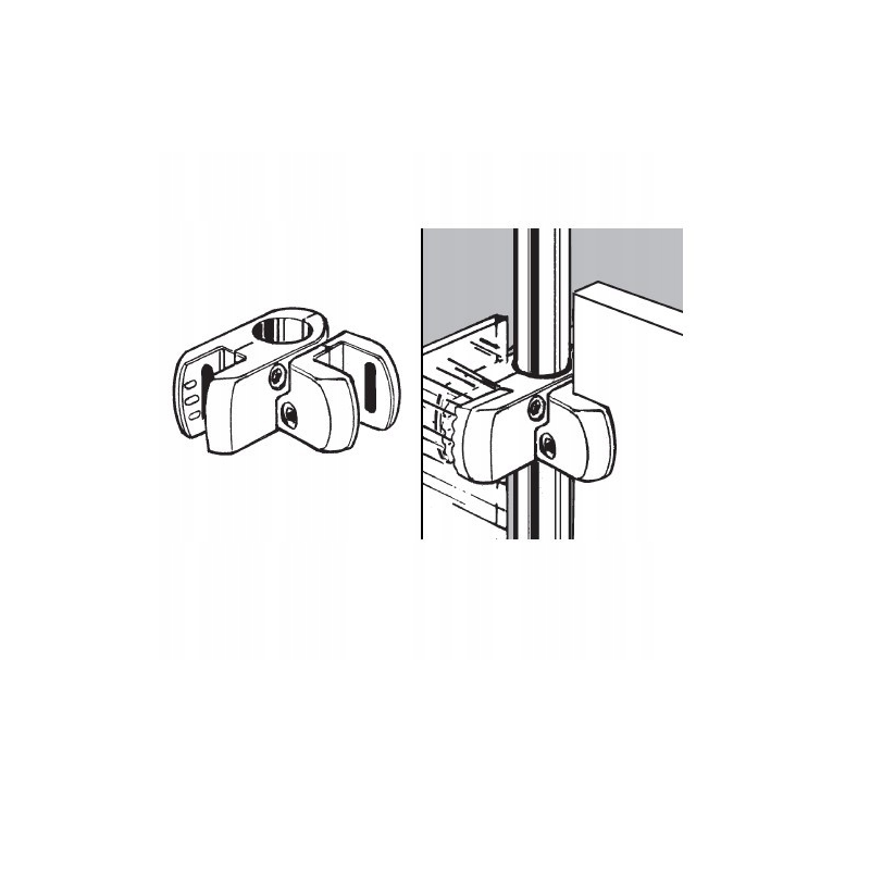 Rura fi-25 złącze do szkła ruchome