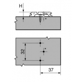PROWADNIK B ONYKS CLIP 173H7100    H-0  V500