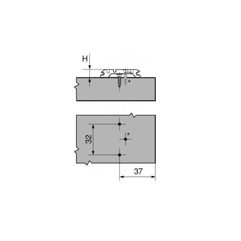 PROWADNIK B ONYKS CLIP 173H7100    H-0  V500