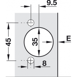 ZAWIAS HAFELE METALLA 110 DN BLUMOTION   483.01.830  (1 2szt w op.)