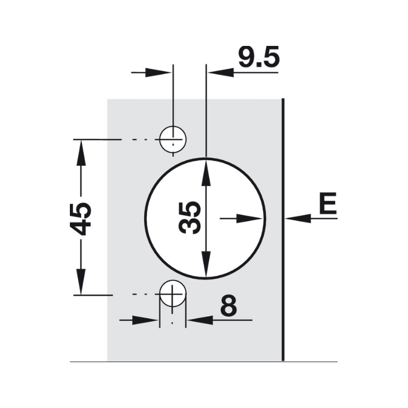 ZAWIAS HAFELE METALLA 110 DN BLUMOTION   483.01.830  (1 2szt w op.)