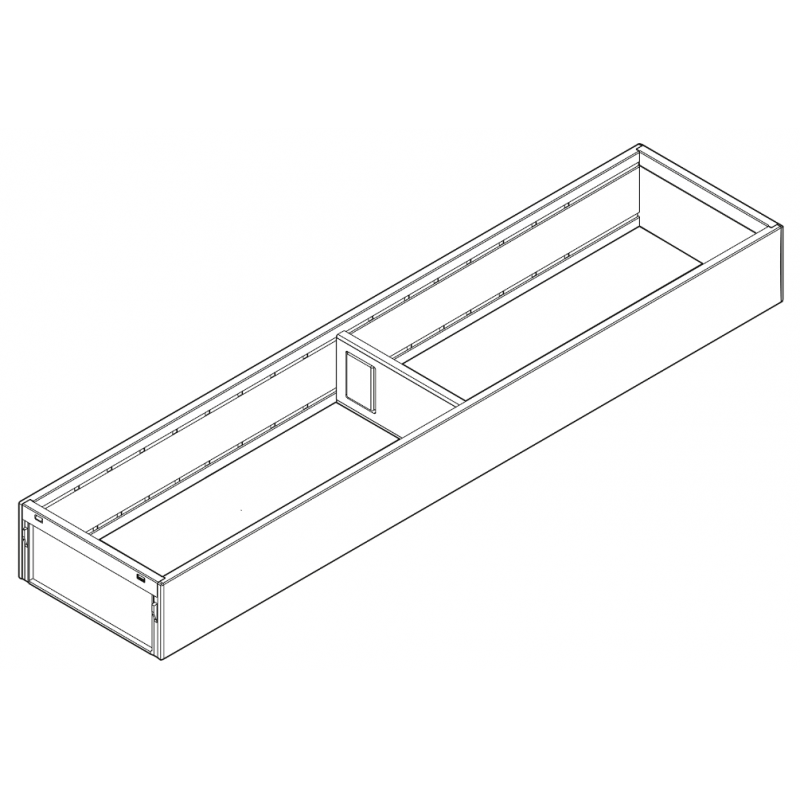 BLUM ZC7S550RS1 rama do szuflad standardowych, 550x100 antracyt mat