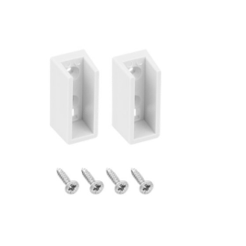 Drążek do szafy podświetlany SLIM Biały ROZETA (2szt.)