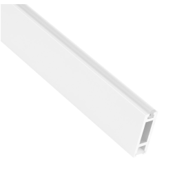 Drążek do szafy podświetlany SLIM Biały + klosz mleczny 2m