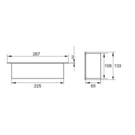 GNIAZDO BLATU PROSTOKĄT-2 2xUSB   OVAL BIAŁE * GNIAZDO BLATU PROSTOKĄT-2 2xUSB   OVAL BIAŁE *