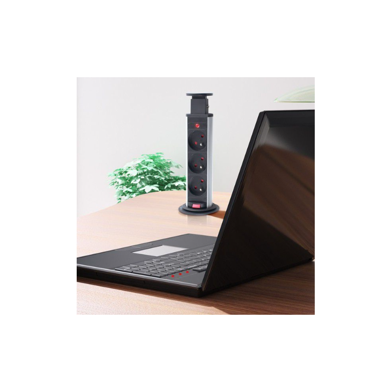 GNIAZDO CINEMABOX 3 ALUM.     fi-60   USB