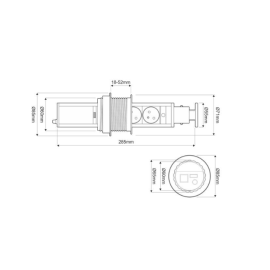 GNIAZDO CINEMABOX 3 INOX        fi-60