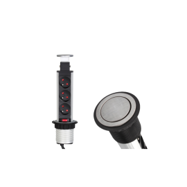 GNIAZDO CINEMABOX 3 INOX        fi-60