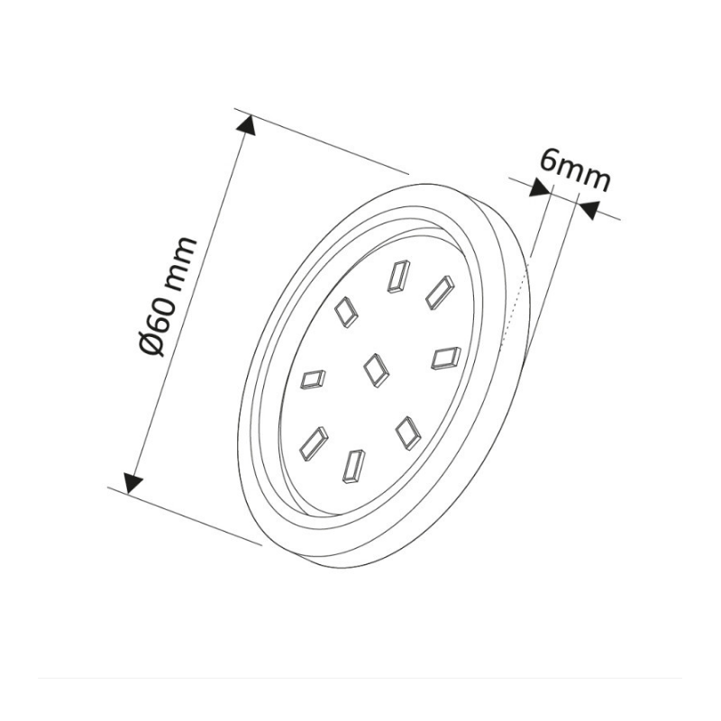 LED OPRAWA ORBIT XL czarny    3W NEUTRALNY HL